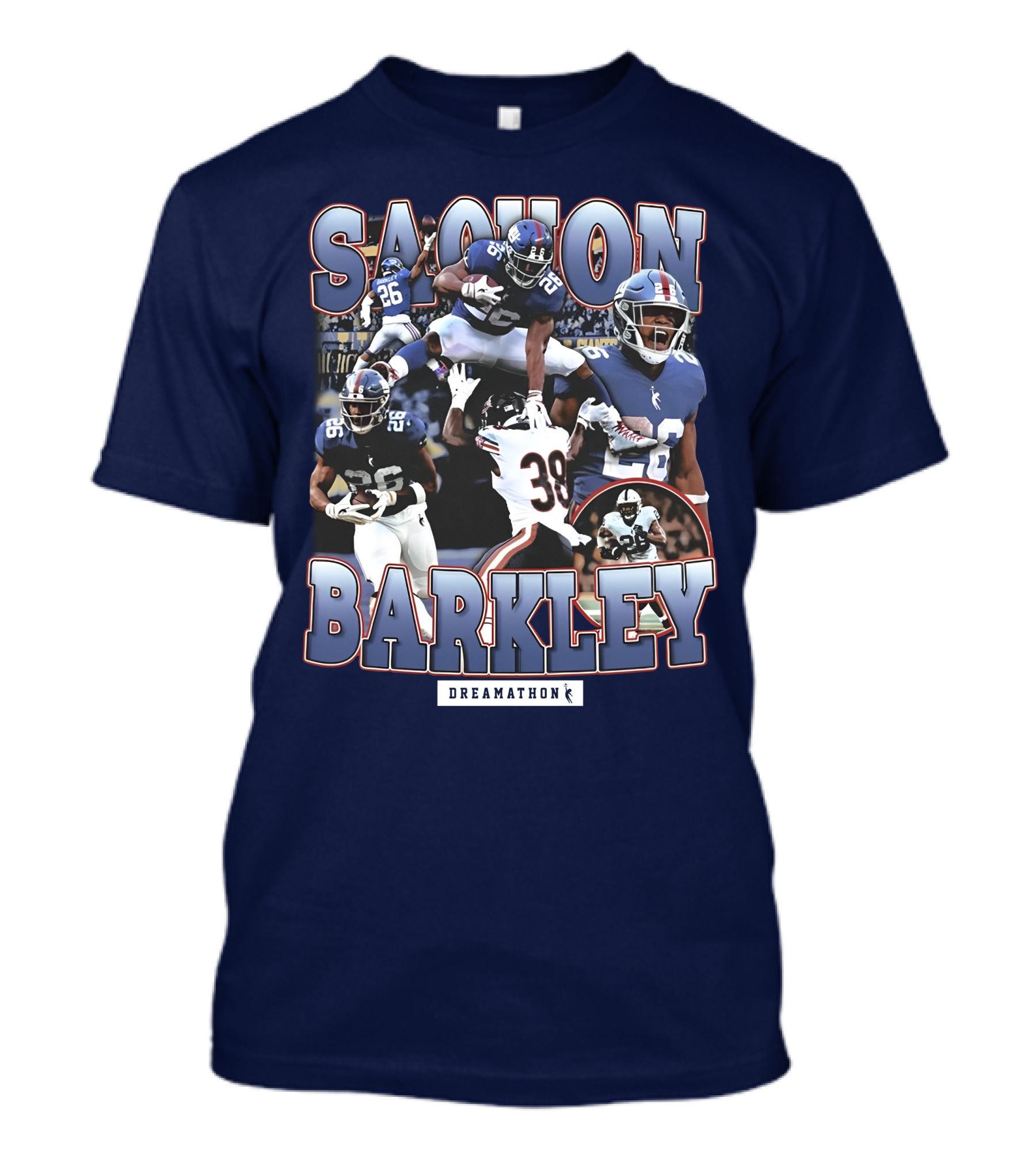 Saquon Barkley Dreamathon Giants Action Photos T-Shirt