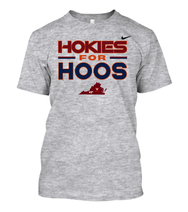 Hokies For Hoos Virginia Map VT T-Shirt