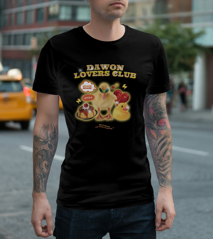 DAWON LOVERS CLUB Quack Quack 0724 Don't Worry My Lovely Duckling T-Shirt