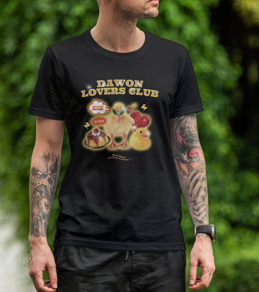 DAWON LOVERS CLUB Quack Quack 0724 Don't Worry My Lovely Duckling T-Shirt