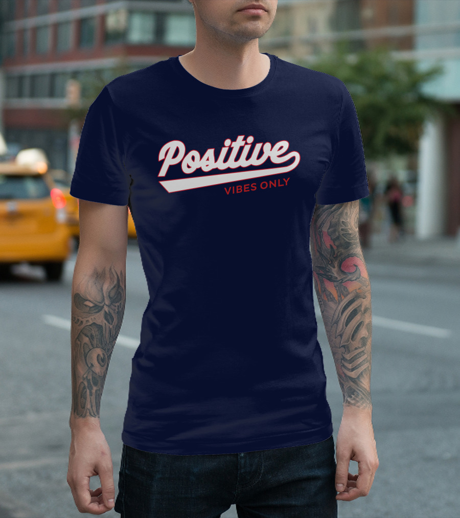 Positive Vibes Only Football T-Shirt