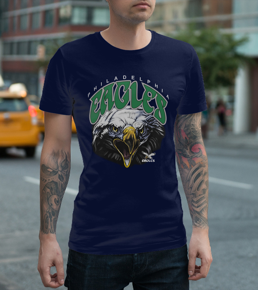 Philadelphia Eagles Salem Sportswear Bold Eagle Head T-Shirt
