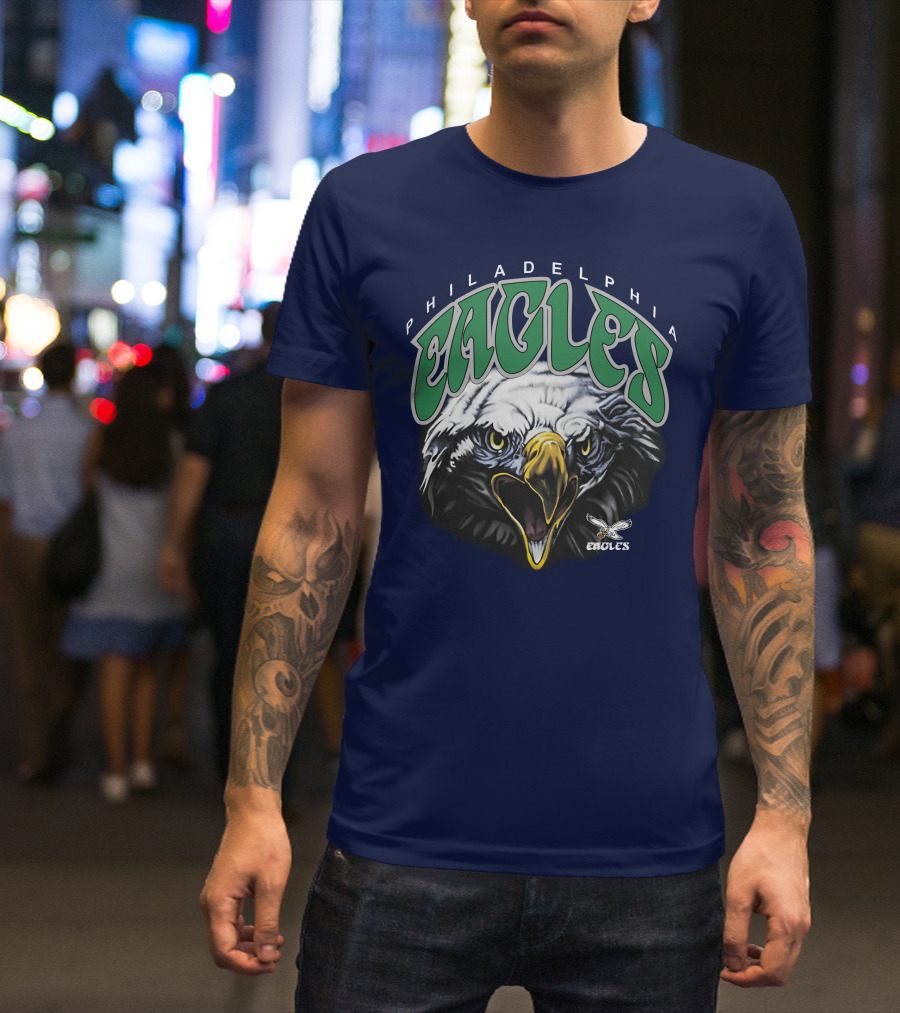 Philadelphia Eagles Salem Sportswear Bold Eagle Head T-Shirt