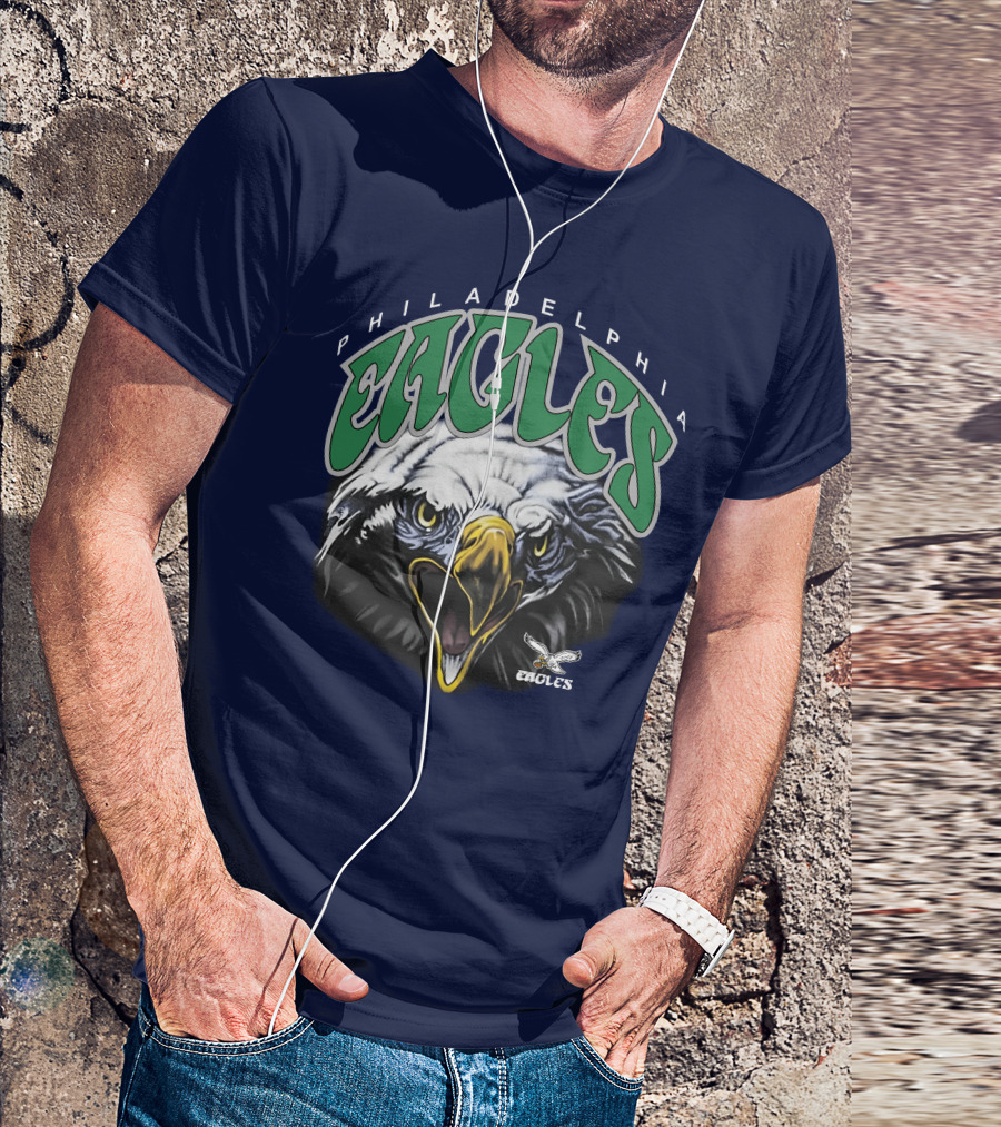 Philadelphia Eagles Salem Sportswear Bold Eagle Head T-Shirt