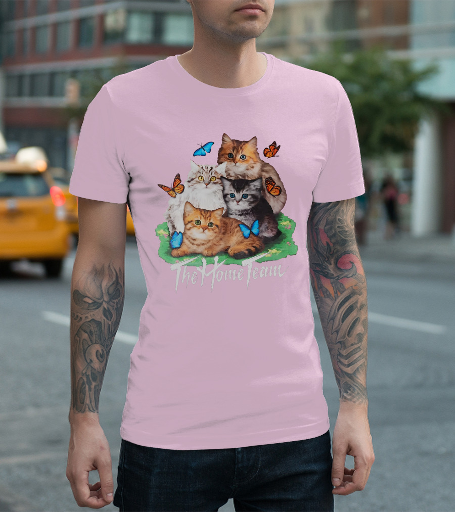 Kittens The Home Team Butterflies T-Shirt