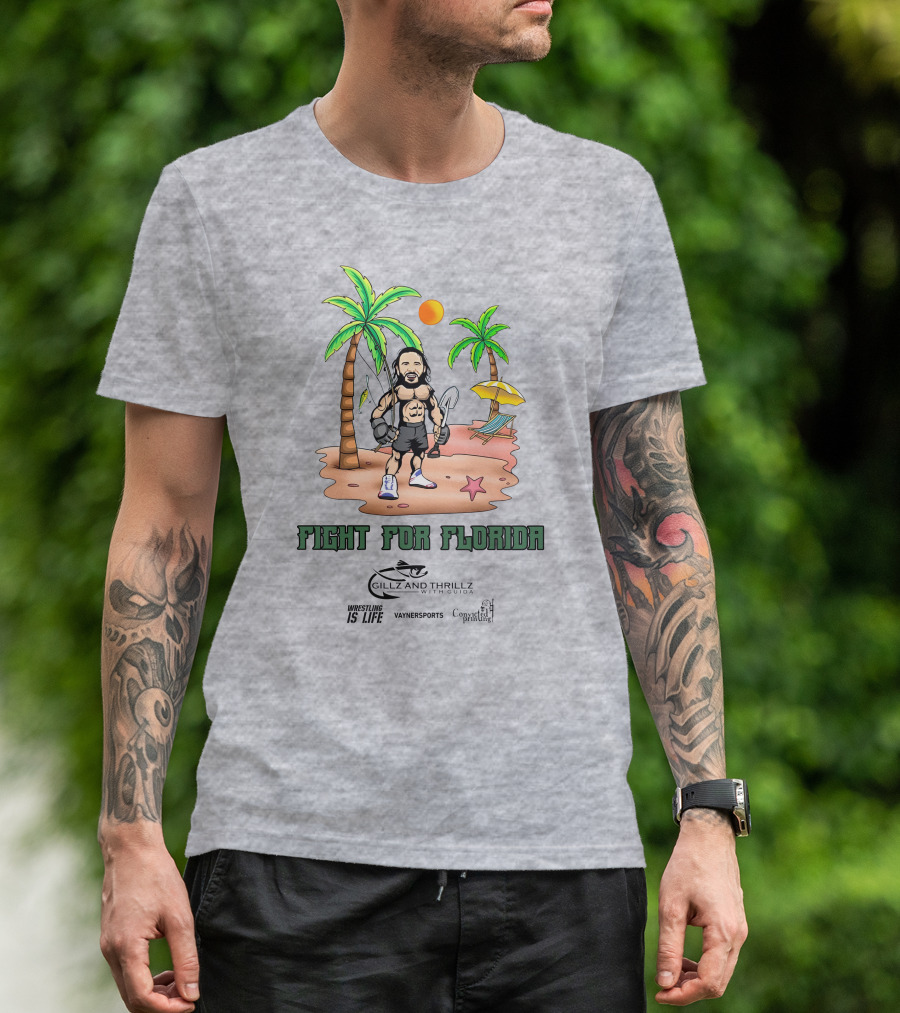 Fight For Florida Wrestling Is Life With VaynerSports Guida Gillz And Thrillz T-Shirt