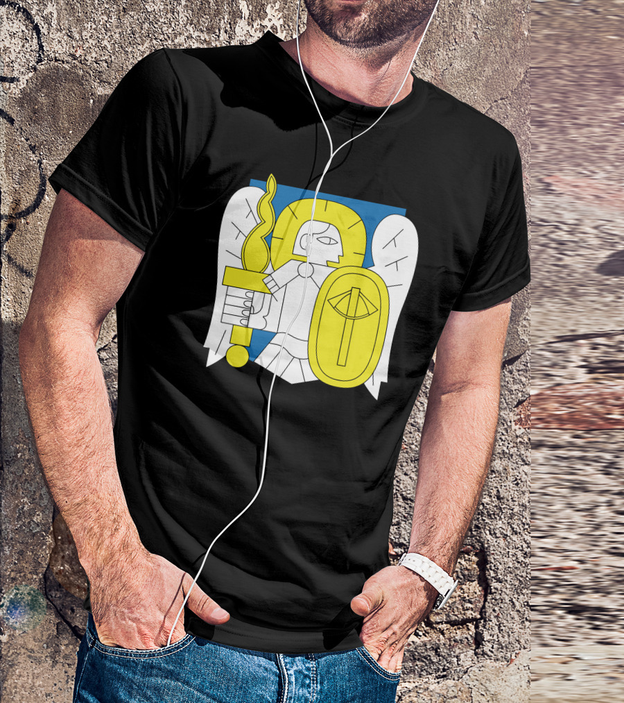 Kyiv Archangel With Torch And Shield Iconic T-Shirt