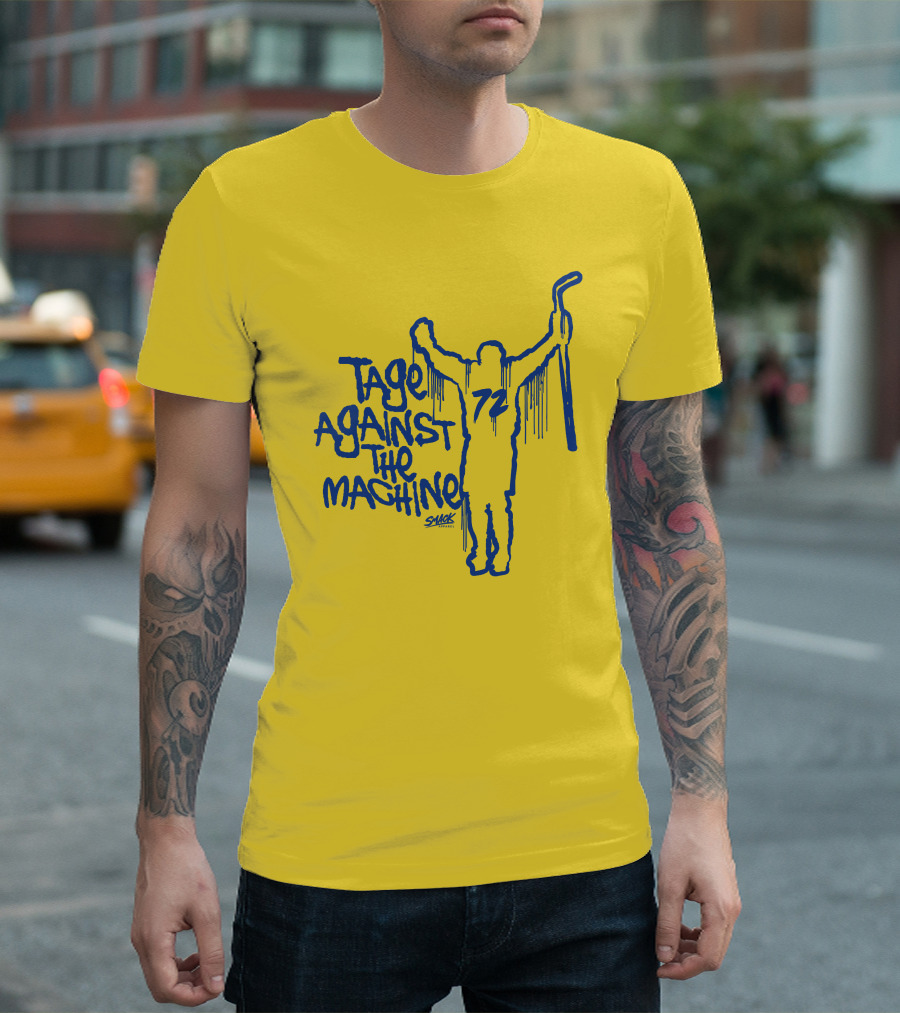 Tage Against The Machine 72 Hockey Silhouette Smack T-Shirt