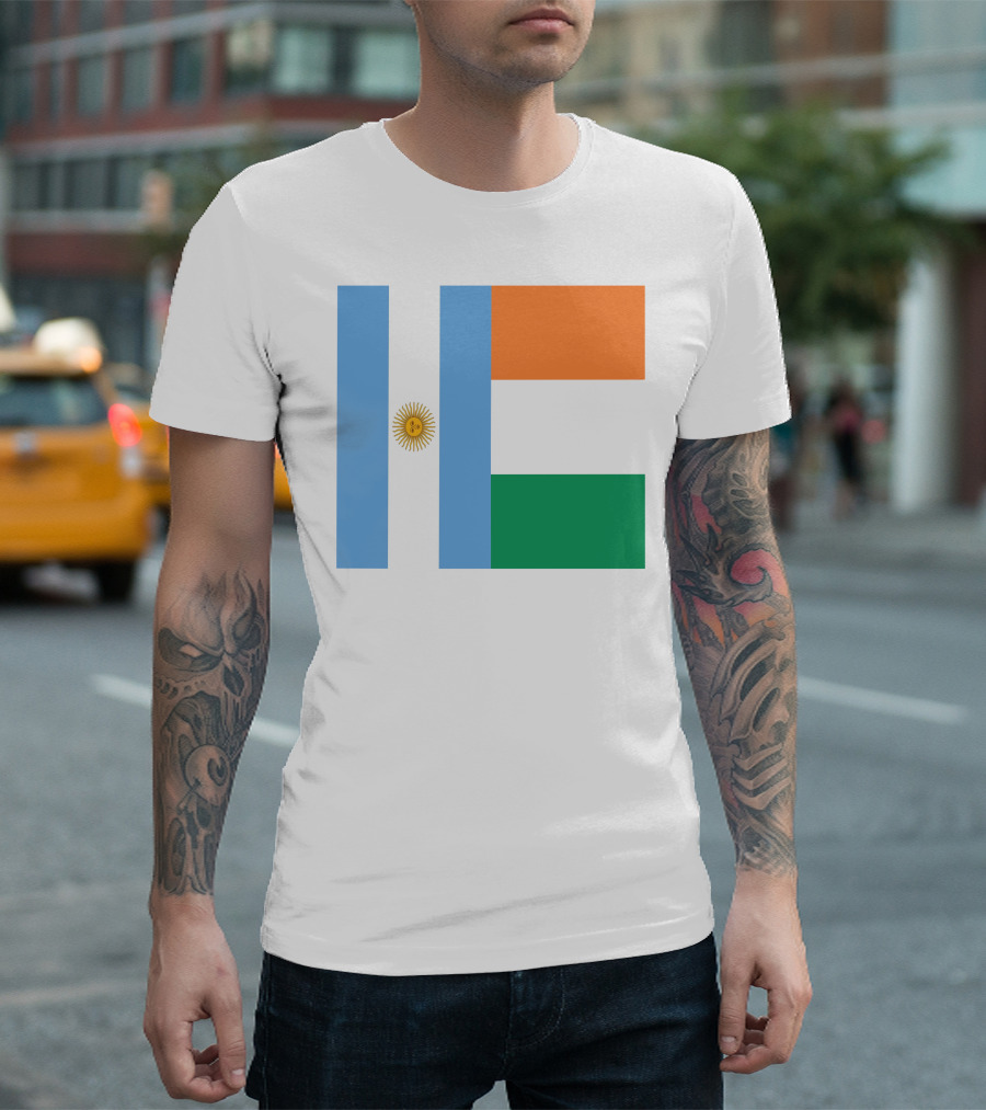 Argentina Flag Ireland Flag T-Shirt