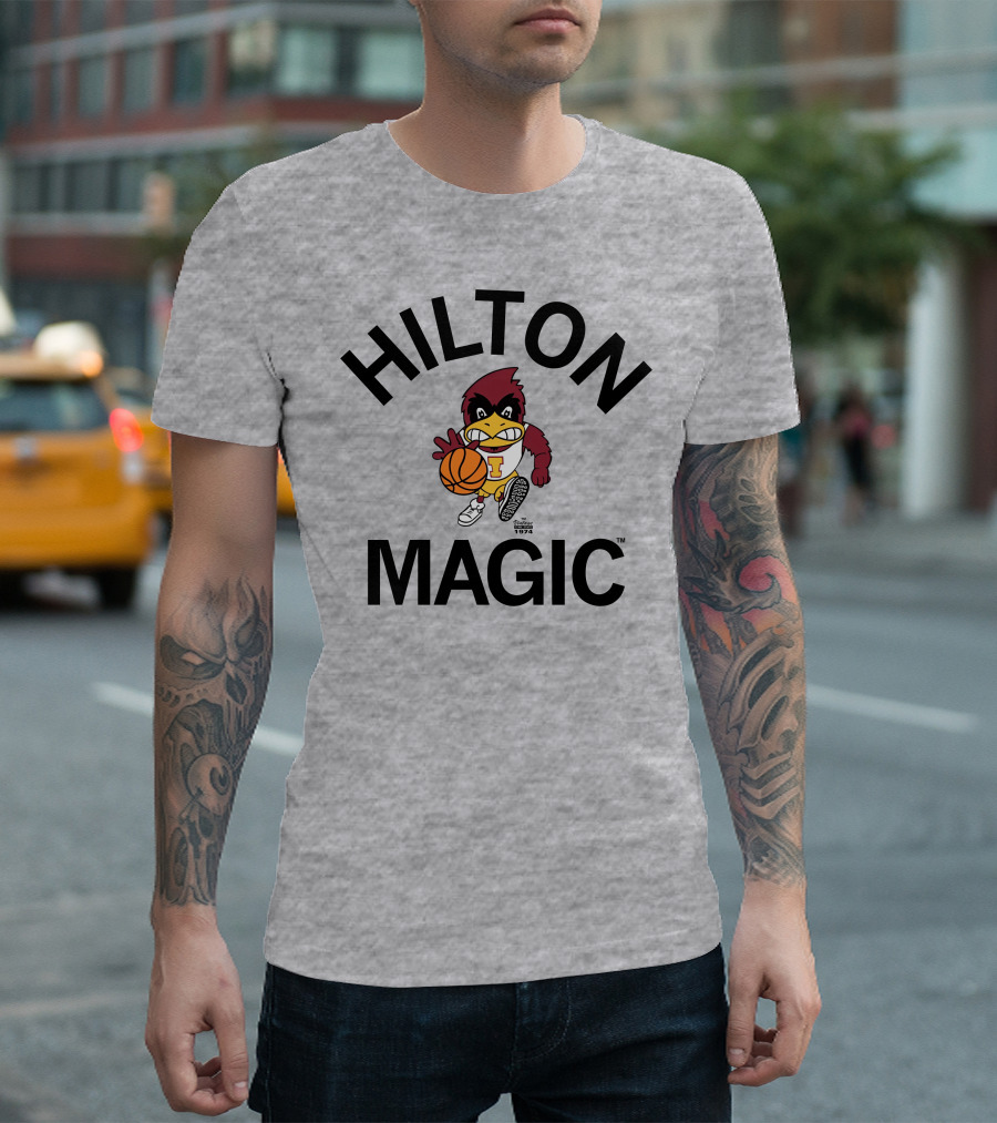 Hilton Magic Basketball Vintage Cyclone 1974 T-Shirt