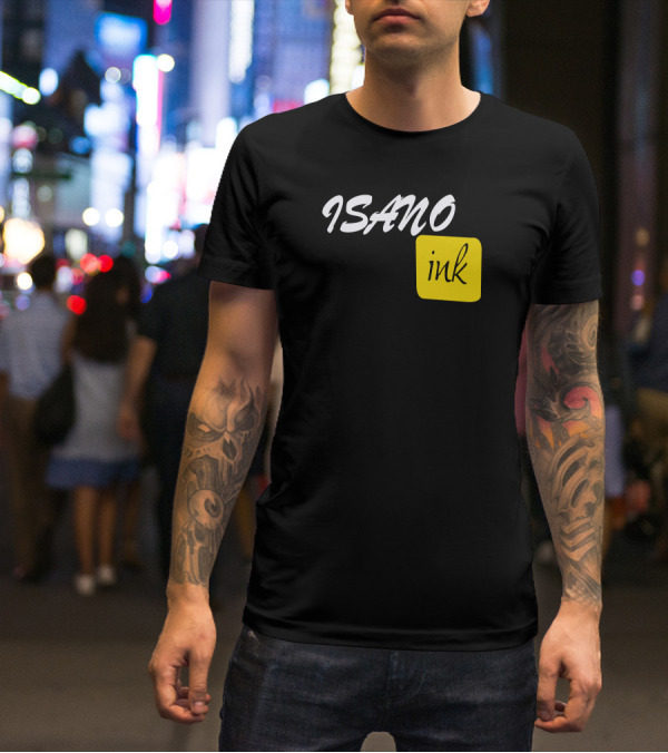 ISANO Ink Bold Minimalist Design Stylish Typography T-Shirt