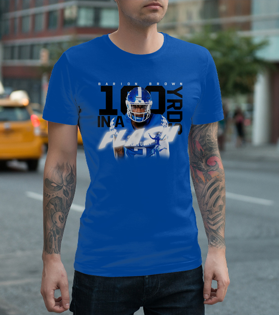 Barion Brown Kentucky 100 Yards In A Flash T-Shirt