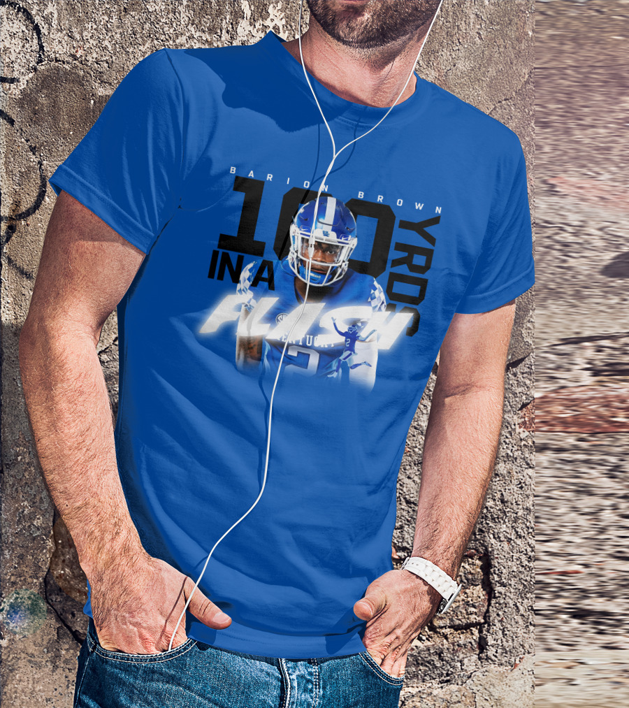 Barion Brown Kentucky 100 Yards In A Flash T-Shirt