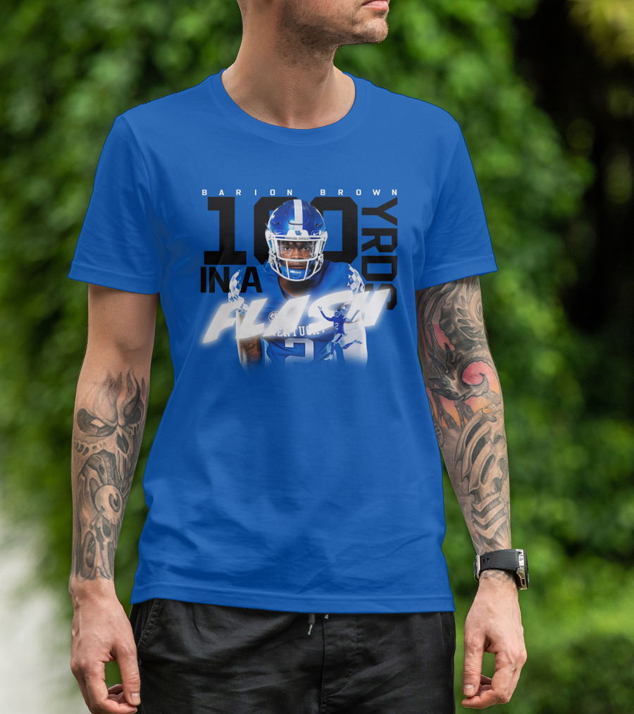 Barion Brown Kentucky 100 Yards In A Flash T-Shirt