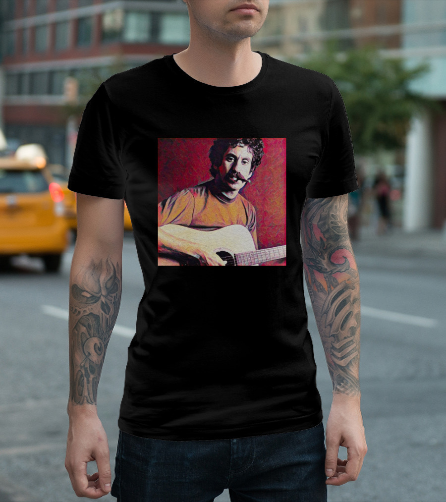 Matt Pinfield Jim Croce With Guitar T-Shirt