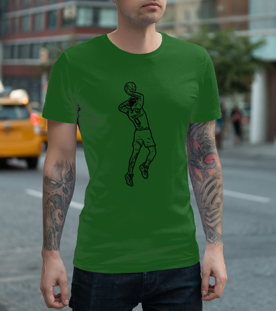 Jaytatum0 Jayson Tatum Basketball Dunk T-Shirt