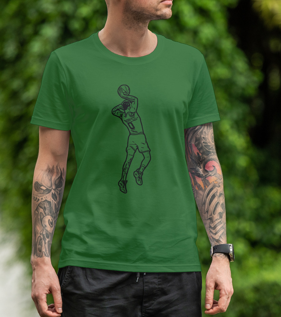 Jaytatum0 Jayson Tatum Basketball Dunk T-Shirt