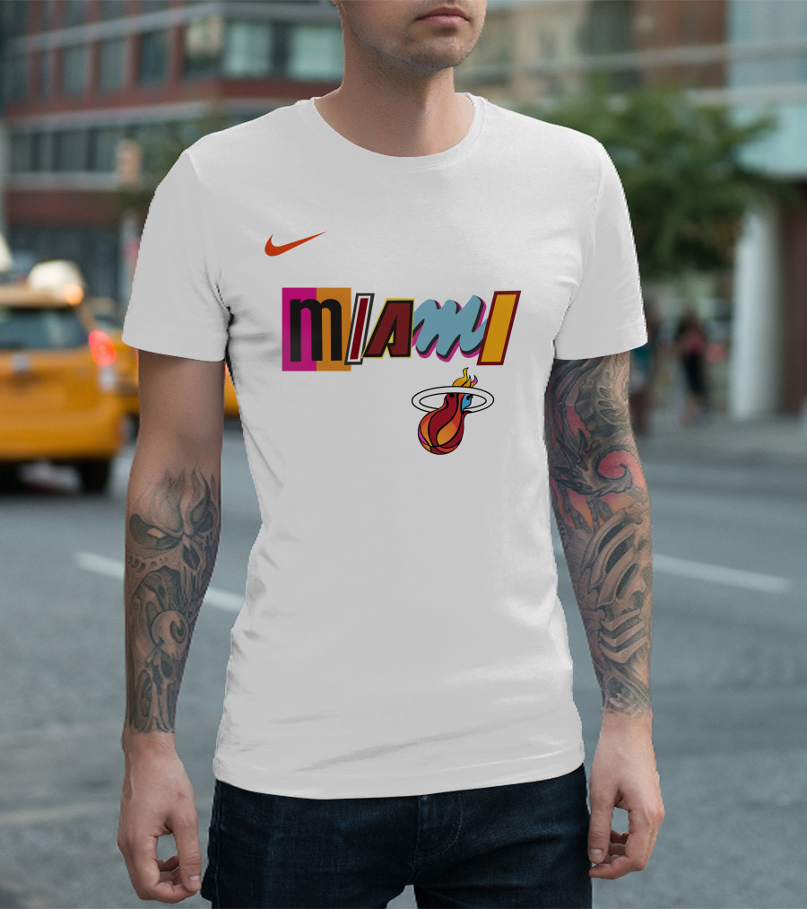 Themiamiheat Store Miami Mashup Vol. 2 Miami Basketball T-Shirt