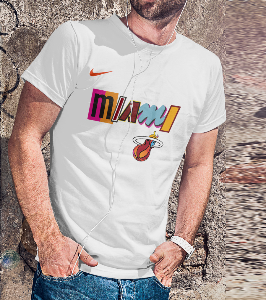 Themiamiheat Store Miami Mashup Vol. 2 Miami Basketball T-Shirt