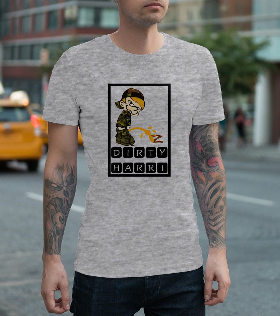 Dirty Harri Peeing Camo Kid T-Shirt