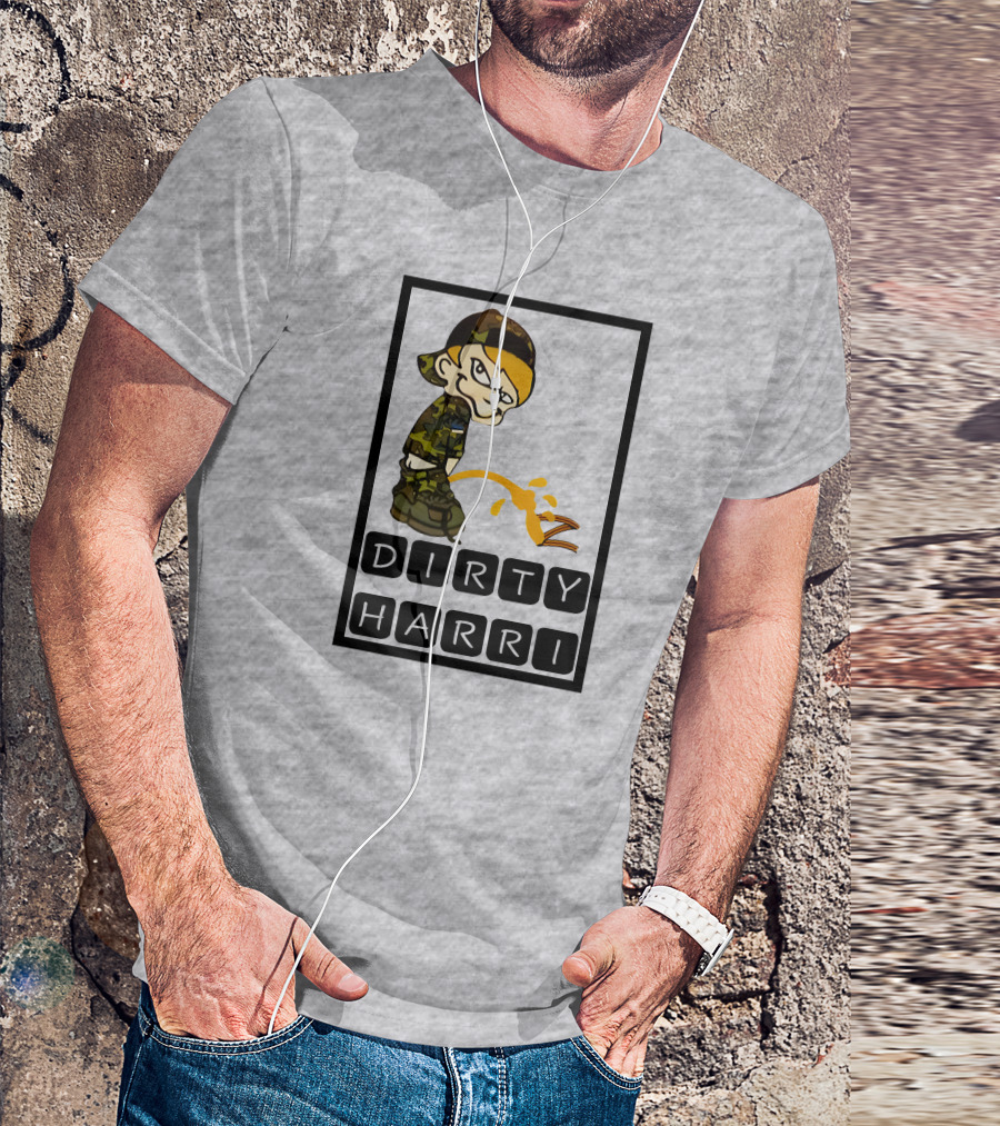 Dirty Harri Peeing Camo Kid T-Shirt