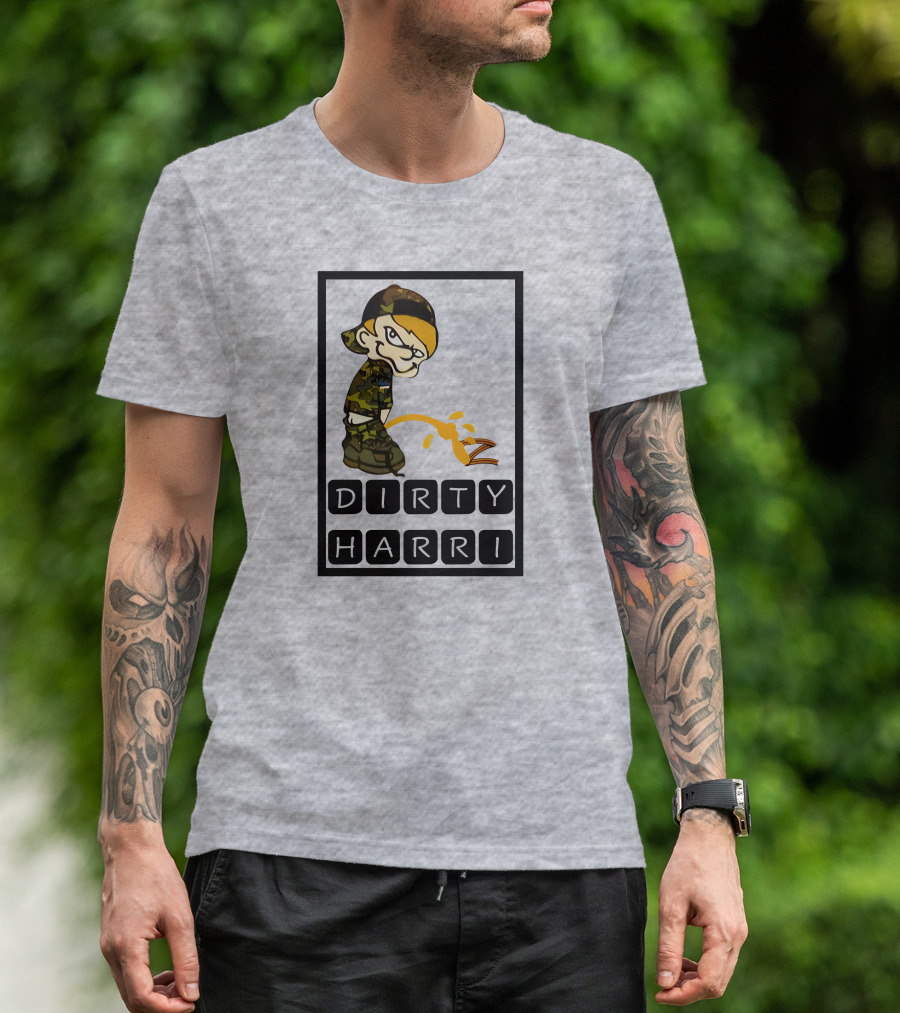 Dirty Harri Peeing Camo Kid T-Shirt