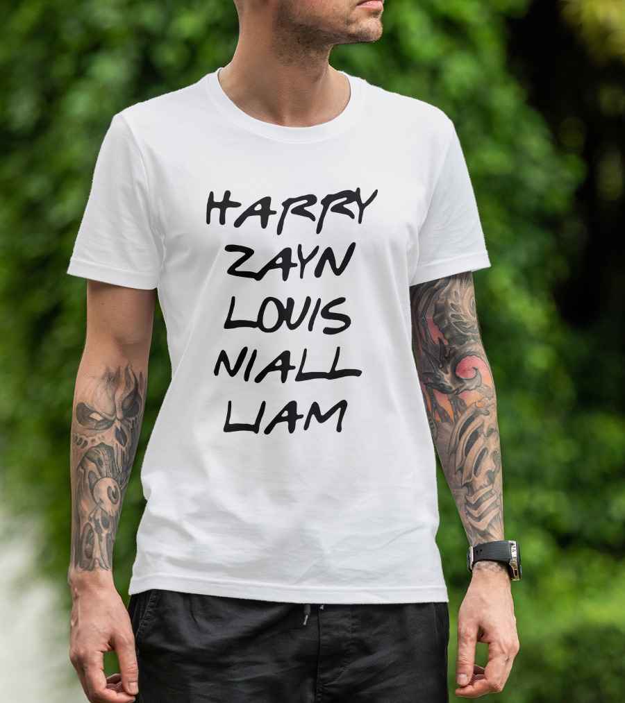 Harry Zayn Louis Niall Liam Jamalsworld T-Shirt