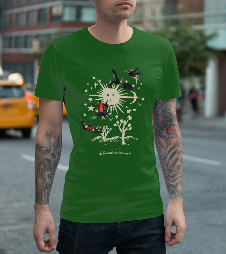 5 Seconds Of Summer The New Album Promo Desert Sun Starry Sky T-Shirt