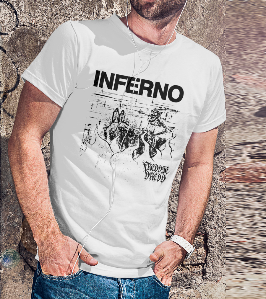 INFERNO Freddie Dredd Store White T-Shirt