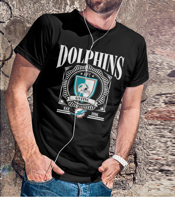 Dolphins AFC Go Fins Est 1966 Miami T-Shirt