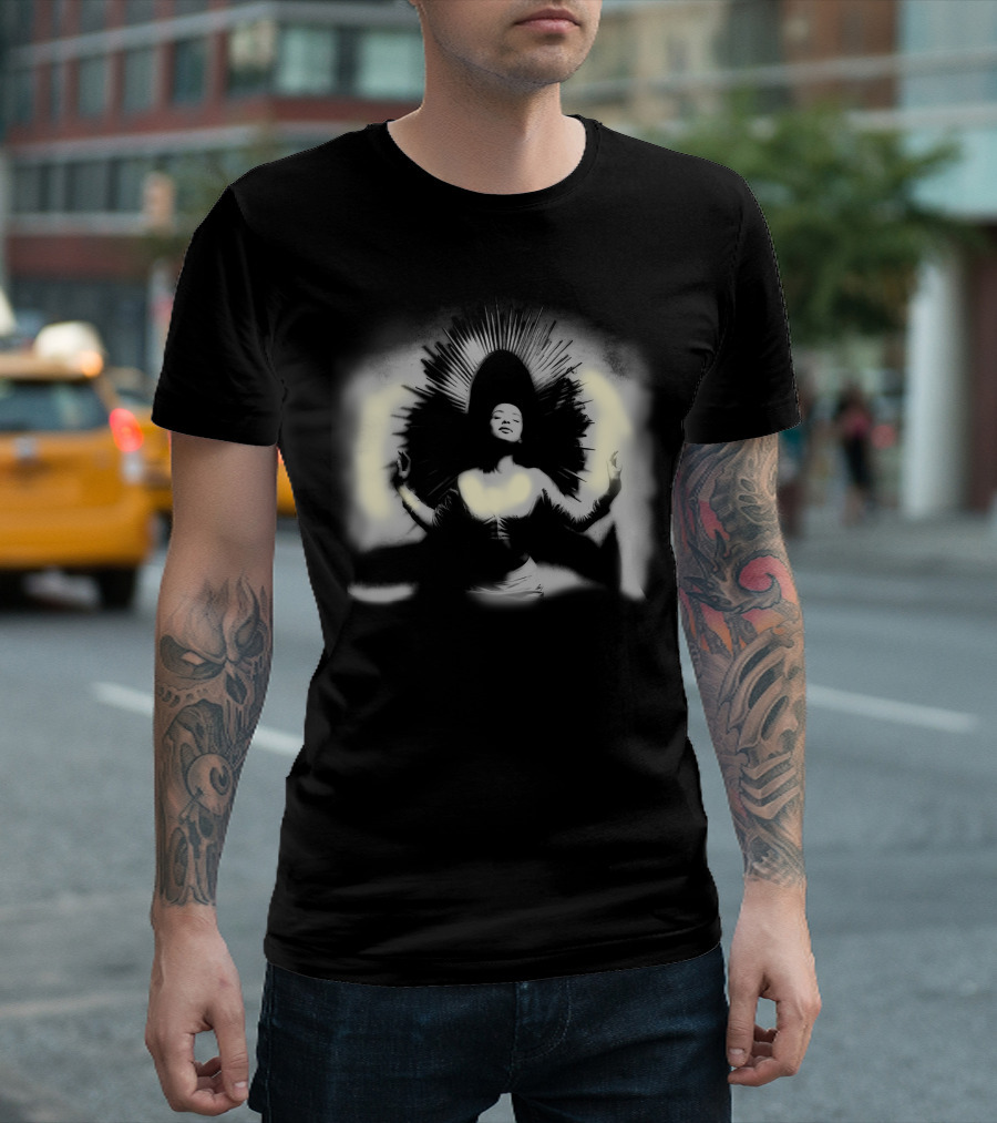 Ecco Archive Sade Love Deluxe World Tour 1993 Iconic Black and White Radiant Aura T-Shirt