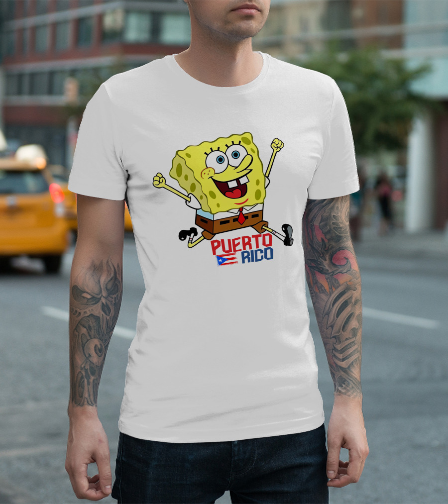 Ghetto Smosh Bob Esponja Puerto Rico T-Shirt