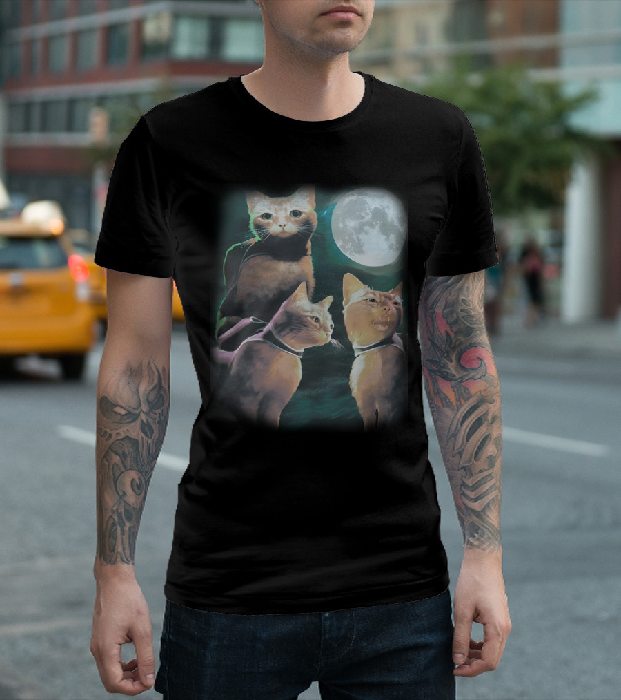 Annapurna Interactive Three Cats Under the Moon T-Shirt