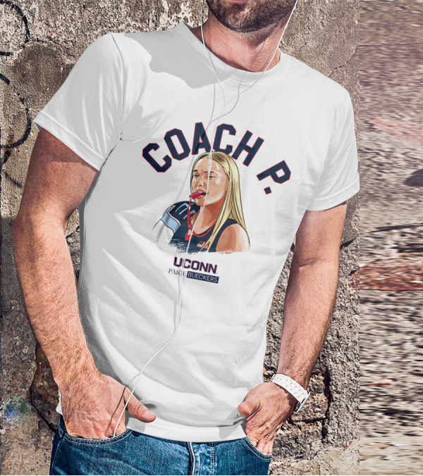 COACH P UConn Paige Bueckers Maggie Vanoni T-Shirt