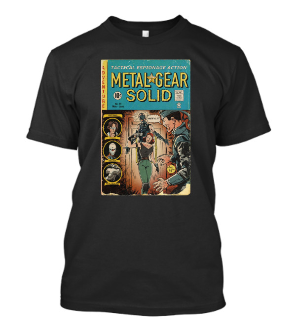 Adventure Tactical Espionage Action Metal Gear Solid Comic Style No. 15 Featuring Meryl T-Shirt