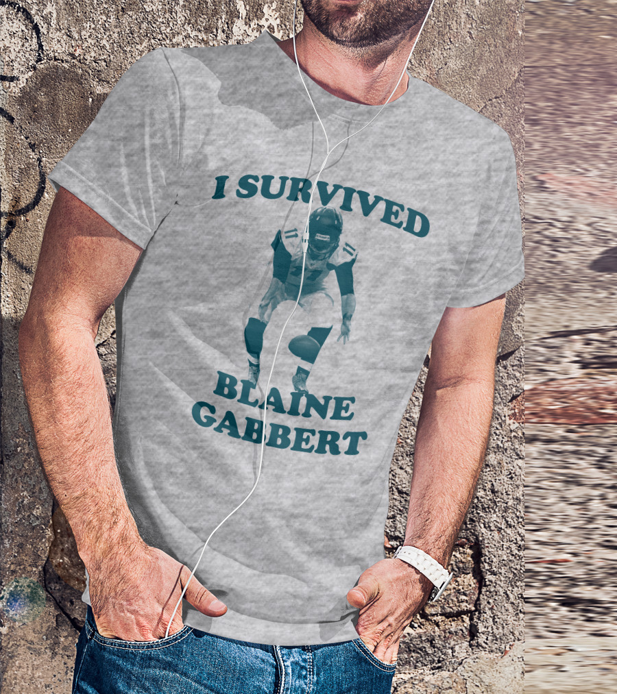 I Survived Blaine Gabbert Football Quarterback Action T-Shirt