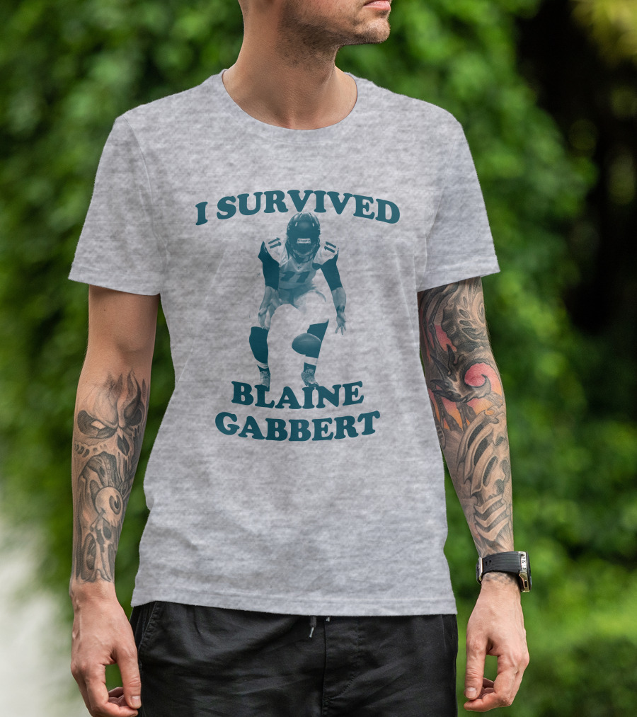 I Survived Blaine Gabbert Football Quarterback Action T-Shirt
