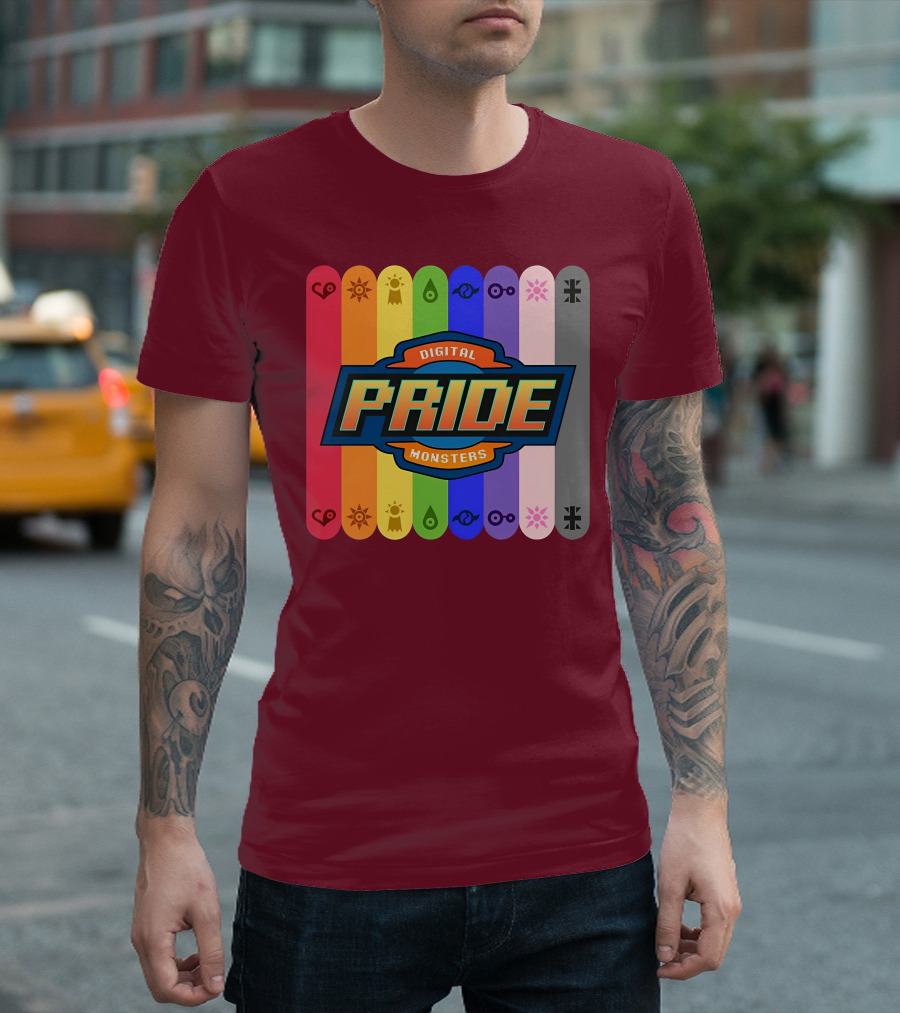 Indigothehimbo Digital Pride Monsters Rainbow Symbol Collection T-Shirt