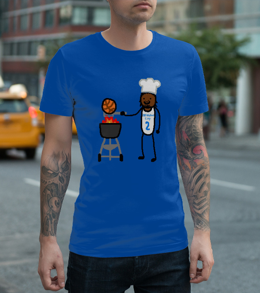 Nba Paint Shai Grill-Geous Alexander Oklahoma City Chef Basketball T-Shirt