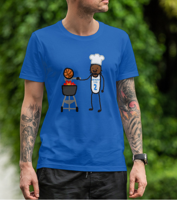 Nba Paint Shai Grill-Geous Alexander Oklahoma City Chef Basketball T-Shirt
