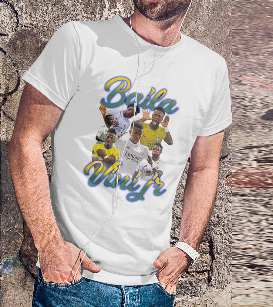 Baila Vini Jr Celebrating Iconic Soccer Moments T-Shirt