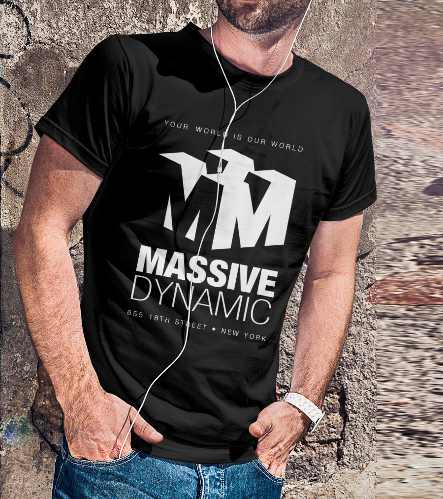 YOUR WORLD IS OUR WORLD MASSIVE DYNAMIC 655 18TH STREET NEW YORK T-Shirt