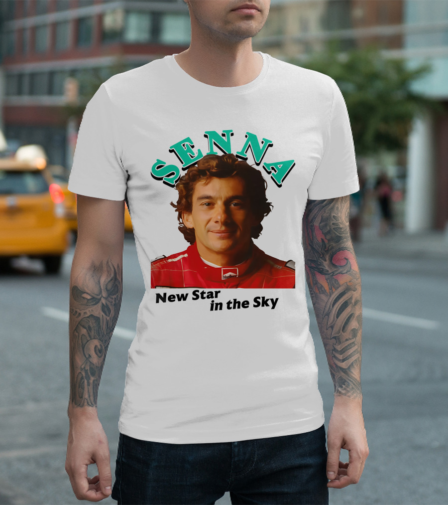 Senna New Star In The Sky Racing Legend T-Shirt