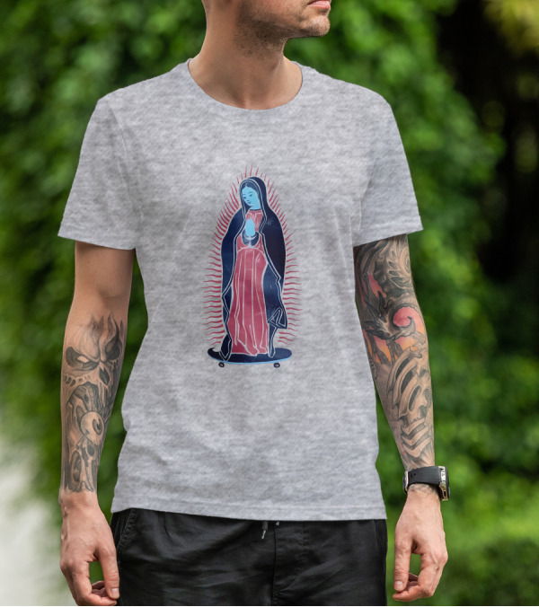 Our Lady Of Guadalupe Skateboard Iconic T-Shirt