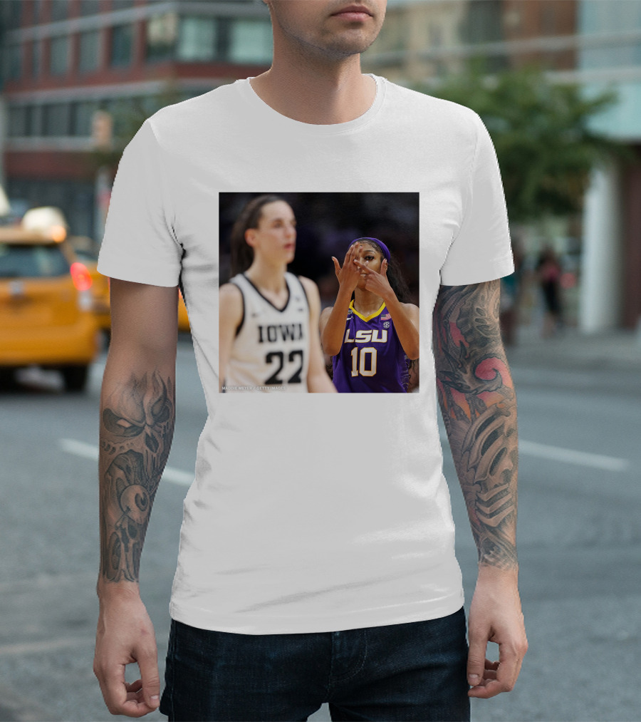 LSU Reese 10 Makes You Can’t See Me Gesture Against Iowa T-Shirt