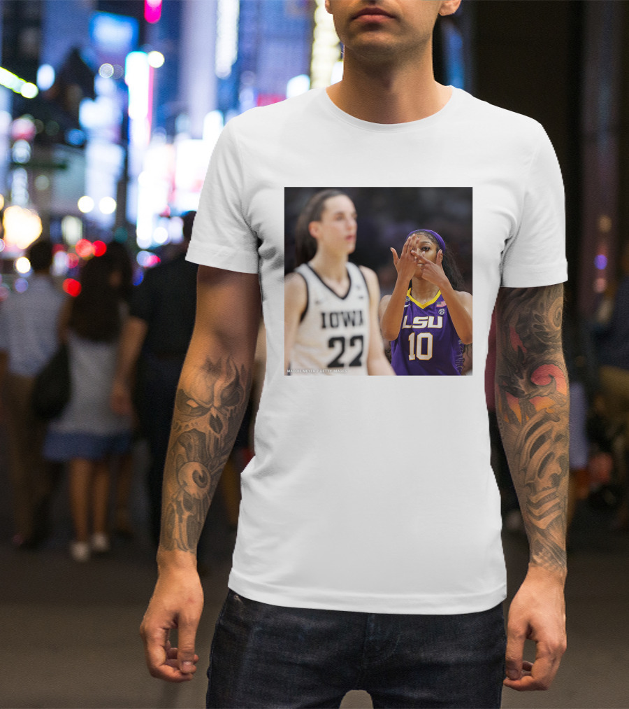 LSU Reese 10 Makes You Can’t See Me Gesture Against Iowa T-Shirt