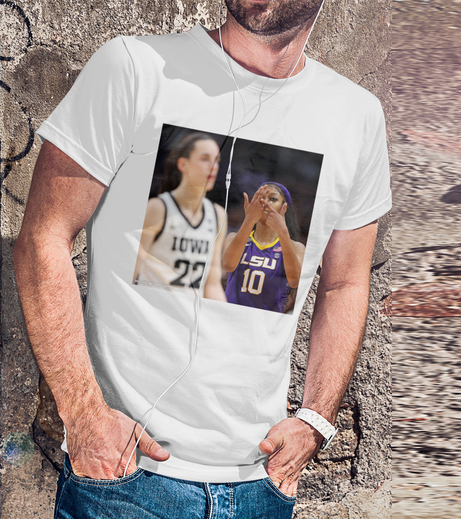 LSU Reese 10 Makes You Can’t See Me Gesture Against Iowa T-Shirt