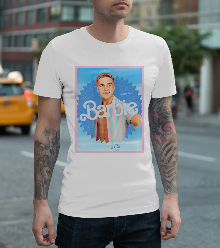 Matt Guelfi He's Just Ken Barbie Movie July 21 T-Shirt