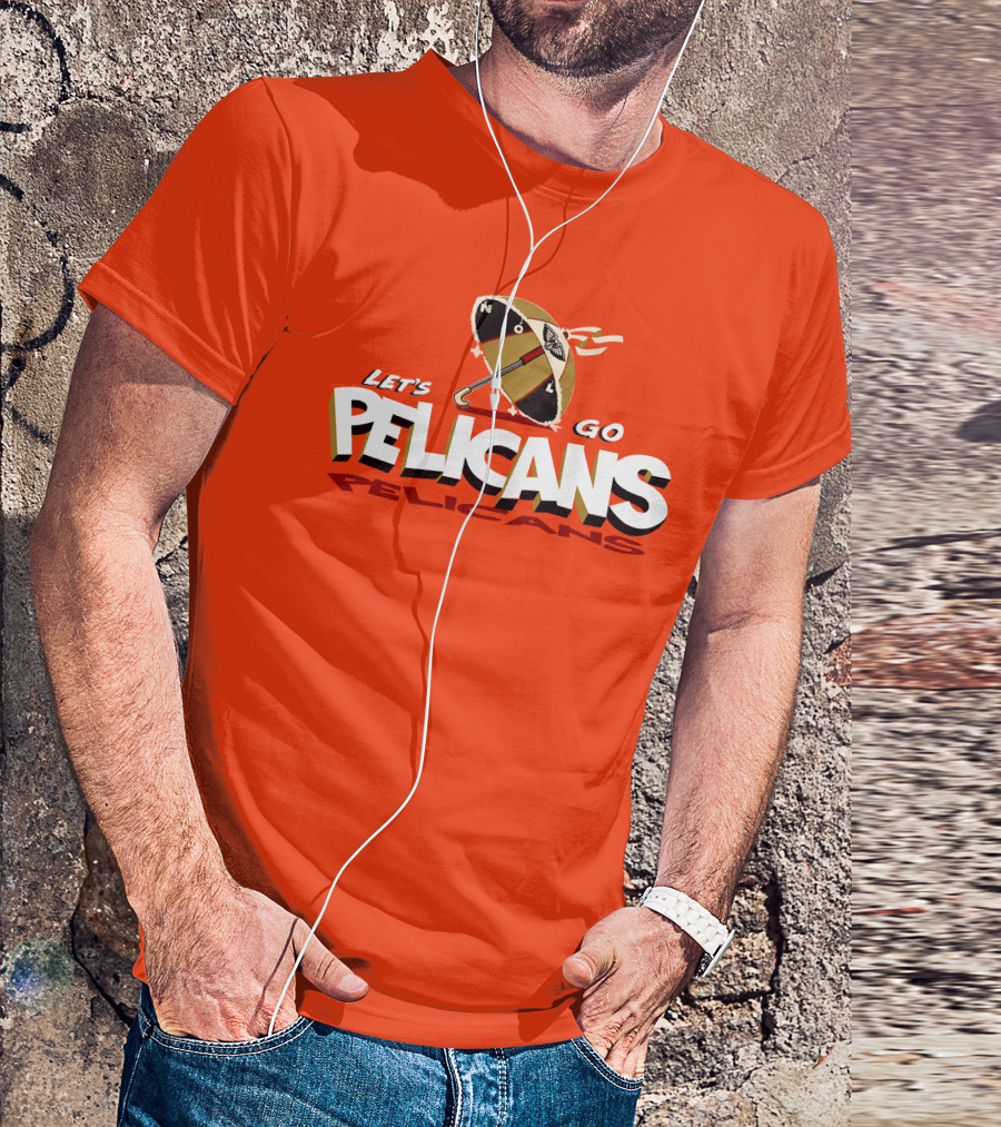 Let's Go Pelicans NOLA Umbrella T-Shirt