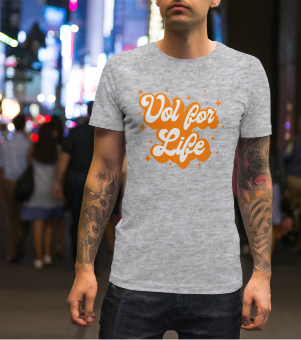 Vol For Life Tennessee Pride Orange And White T-Shirt